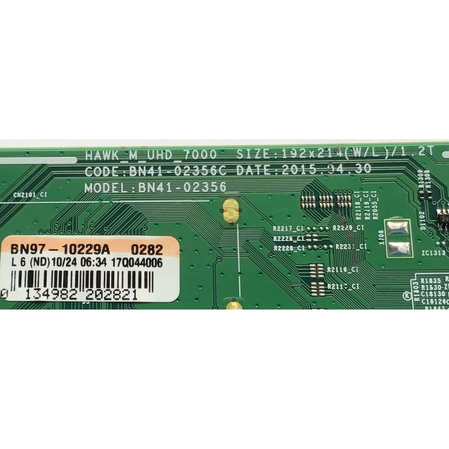 MAIN PARA SMART TV SAMSUNG 4K / NUMERO DE PARTE BN94-09998B / BN41-02356C / BN97-10229A / 010171269571 / 20171025 / PANEL CY-HJ085FLLV3H / MODELO UN85JU7100FXZA FA03  - Imagen 3